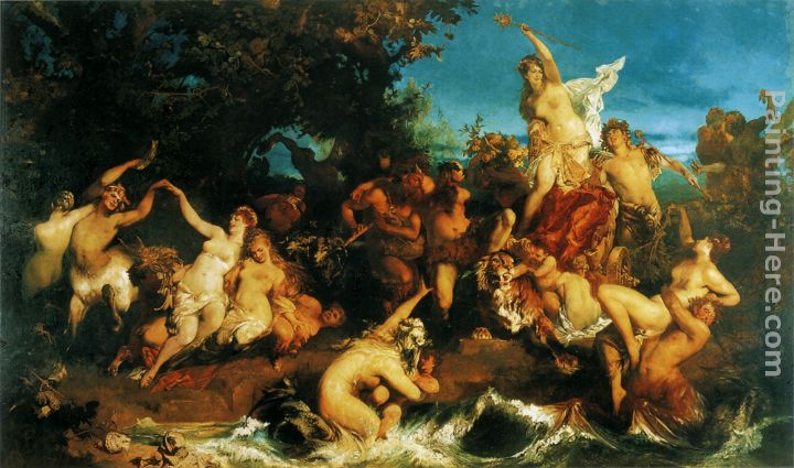 Der Triumph der Ariadne painting - Hans Makart Der Triumph der Ariadne art painting